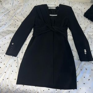 Zara black blazer dress